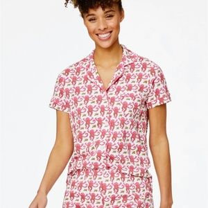 Roller Rabbit Pink Monkey Polo Pajamas - XXS